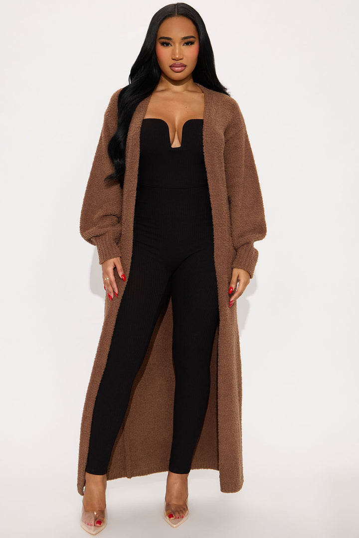 Living In It Cardigan - Mocha