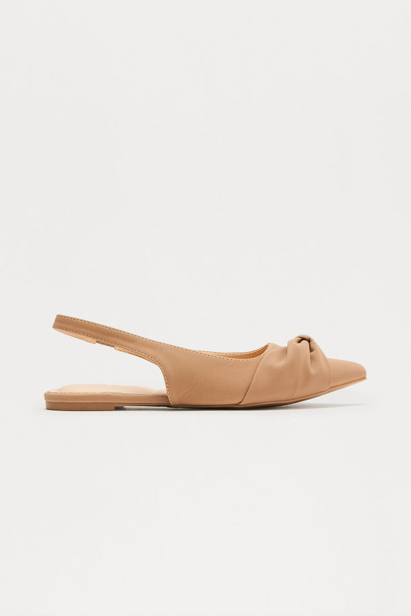 Gelina Slingback Flats - Brown