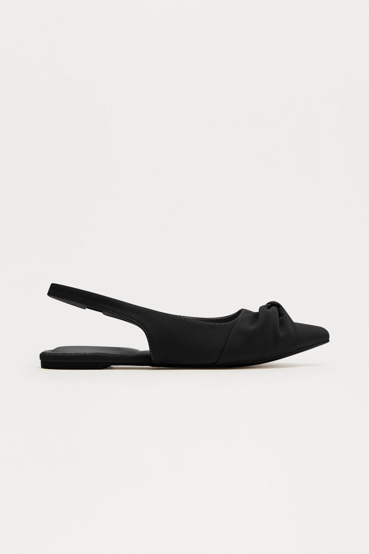 Gelina Slingback Flats - Black