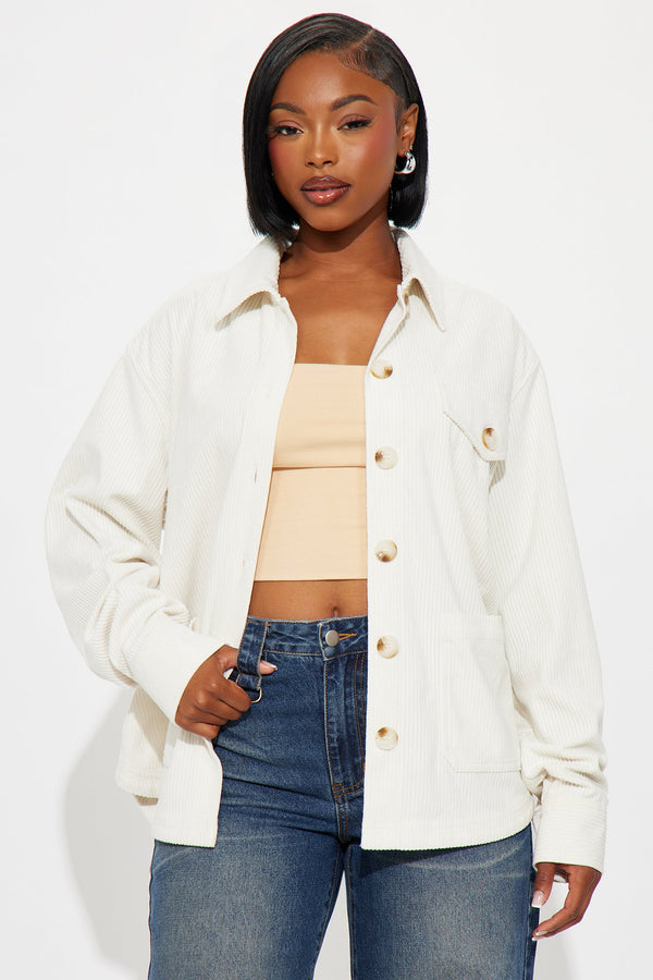 Feel No Ways Corduroy Shirt - Cream