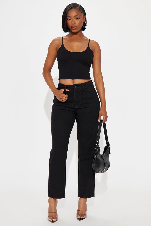 Forever Your Mom Jeans - Black