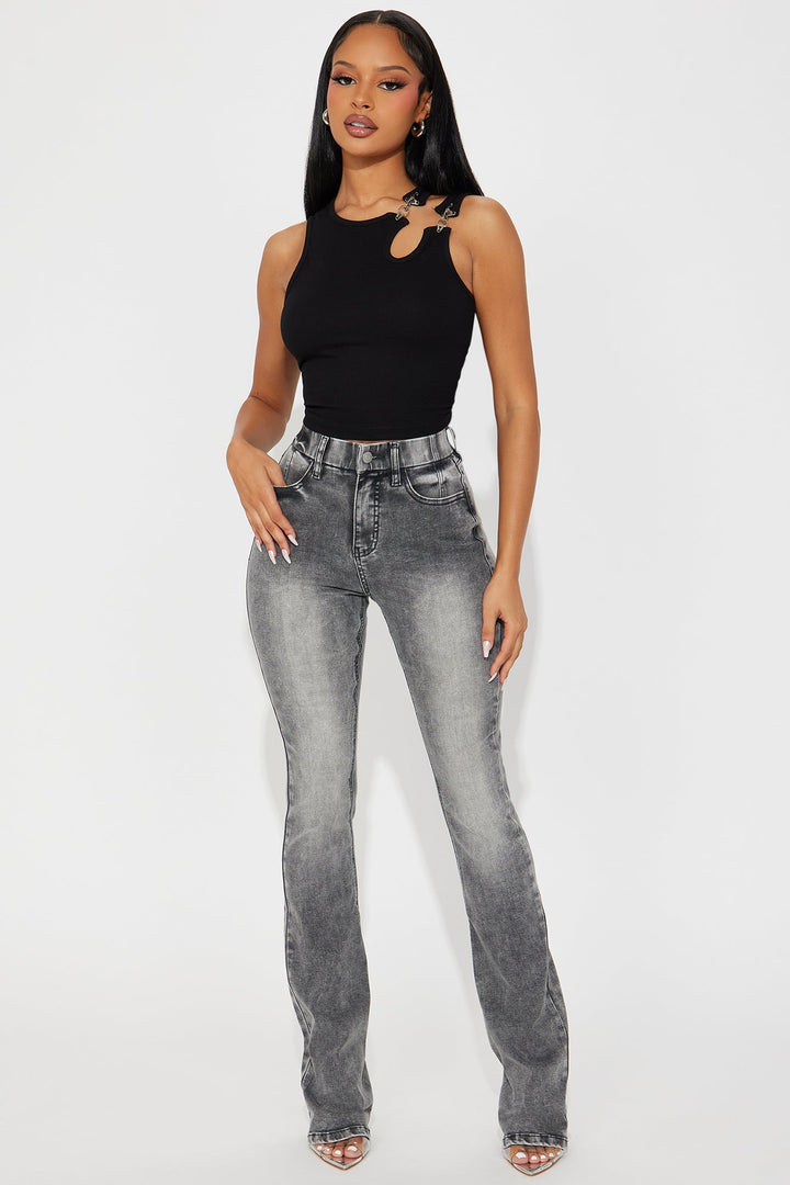 Tall She Stands Out Tummy Control Bootcut Jeans - Grey