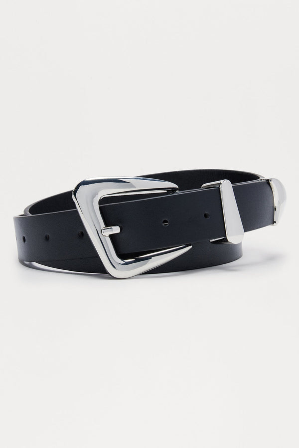 Bring It Back Belt - Black/Silver