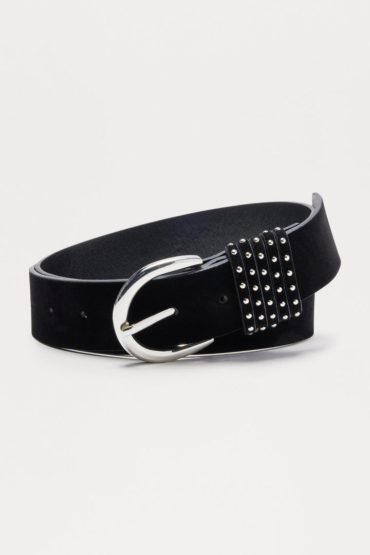 She's A Rebel Faux Suede Belt - Black