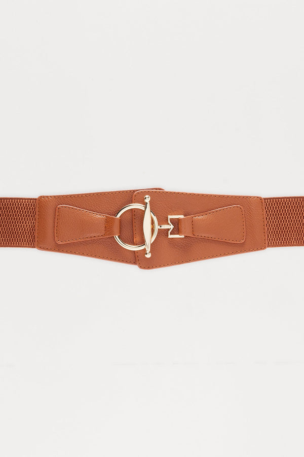 Make Moves Not Excuses Stretch Belt - Brown