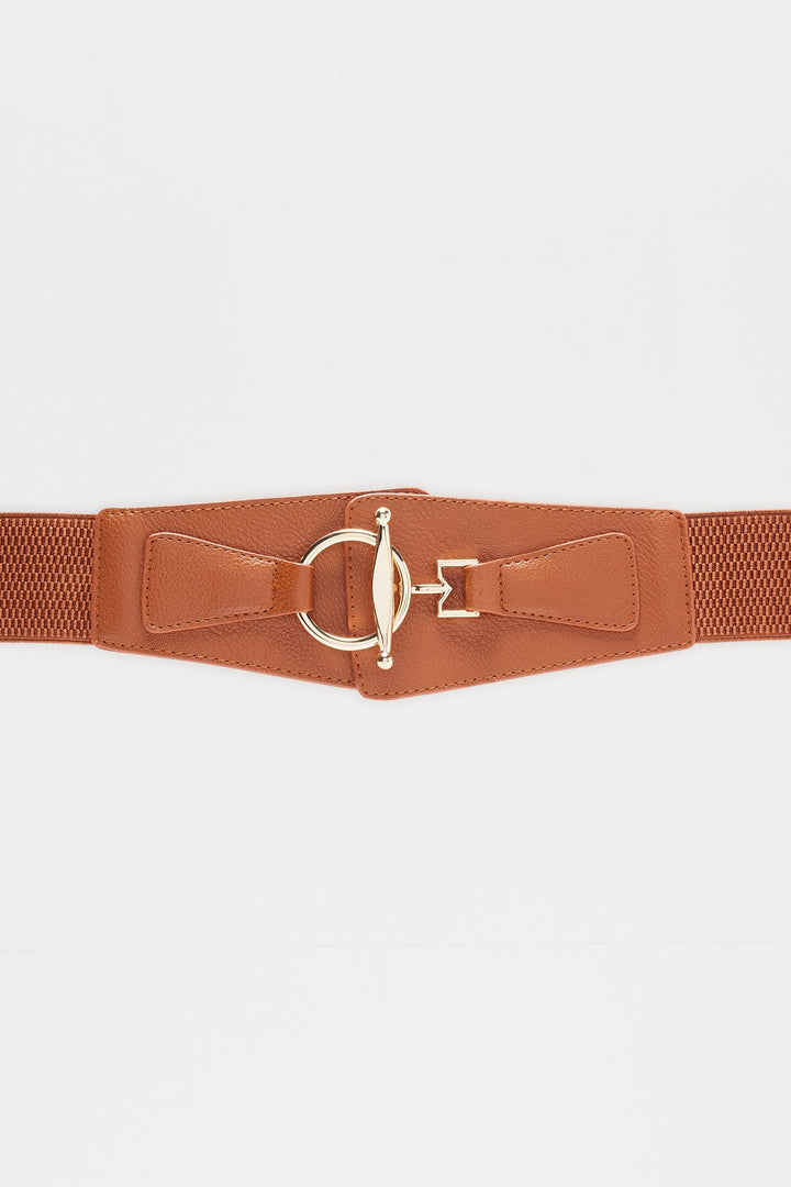 Make Moves Not Excuses Stretch Belt - Brown