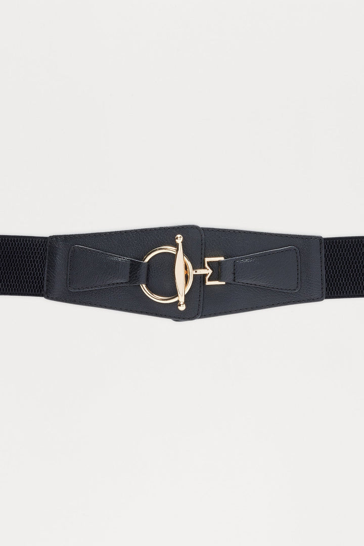 Make Moves Not Excuses Stretch Belt - Black