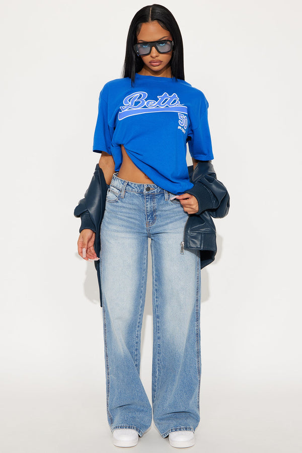 MLB Betts Number Tee - Blue