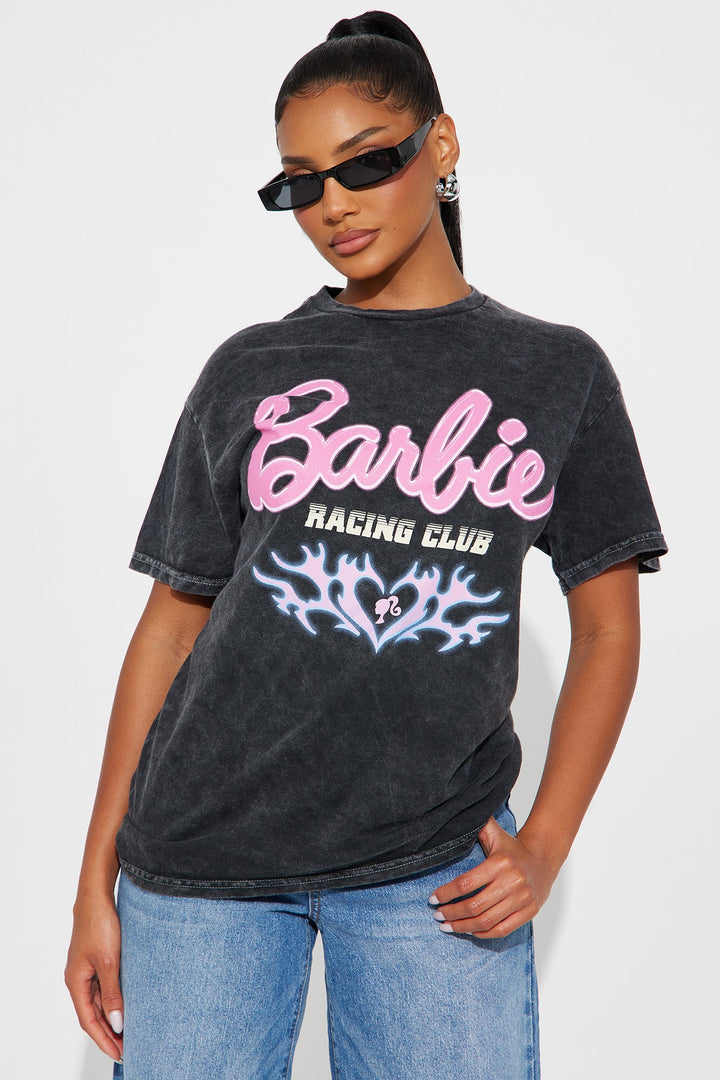 Barbie Racing Club Washed Tee - Black