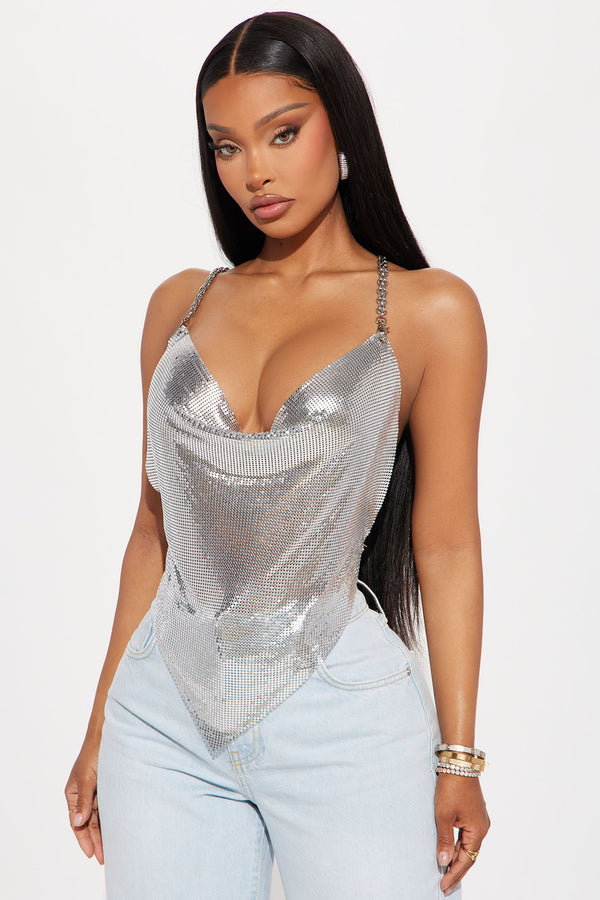 Claire Chainmail Top - Silver