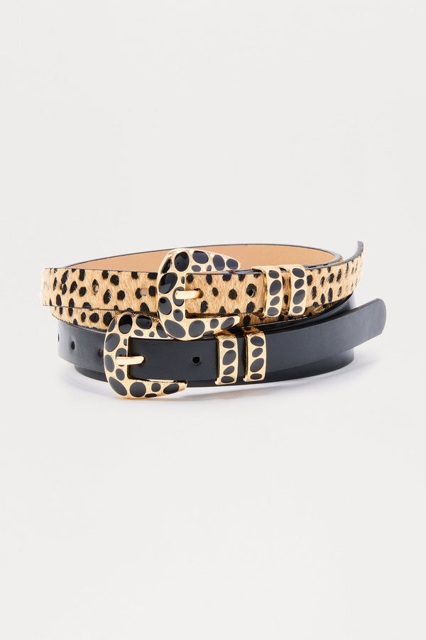 Fearlessly 2 Piece Belt Set - Black/combo