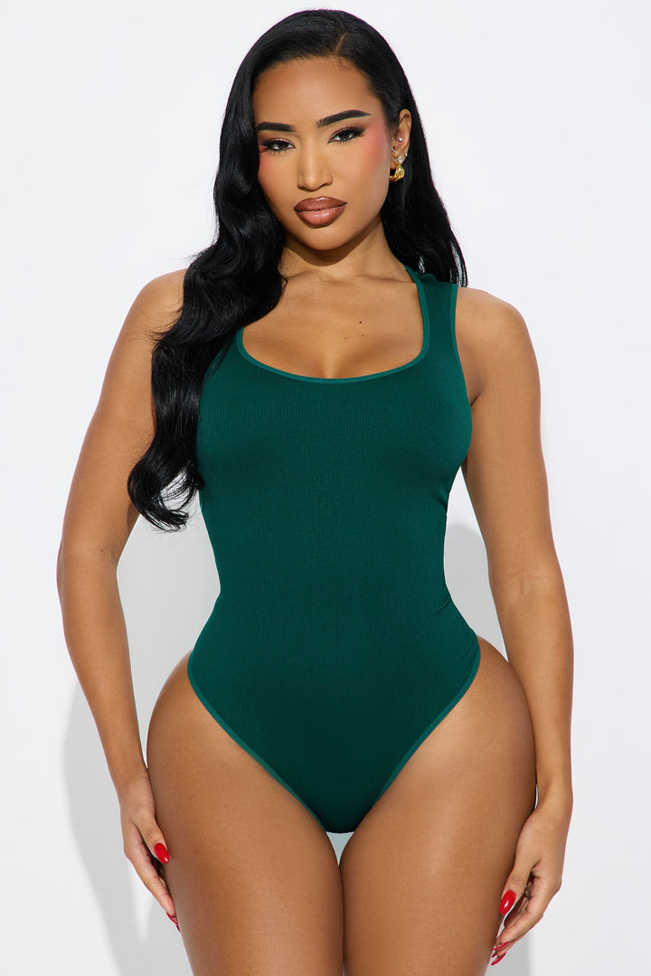 Cindy Seamless Bodysuit - Hunter Green