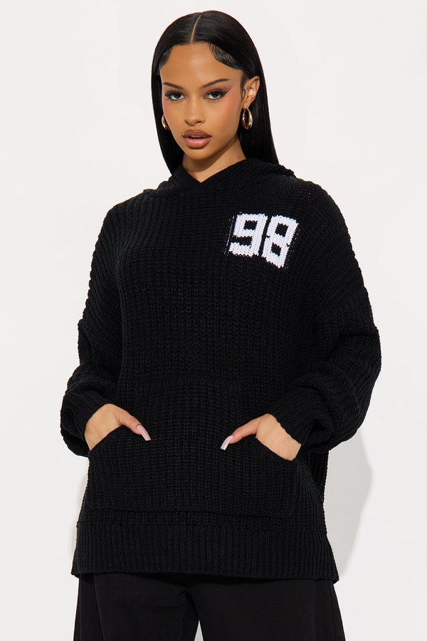 Big City Hooded Sweater - Black/combo