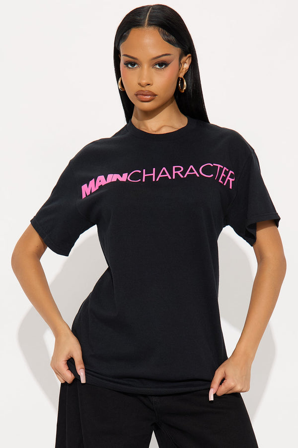 Main Character Oversize Tee - Black