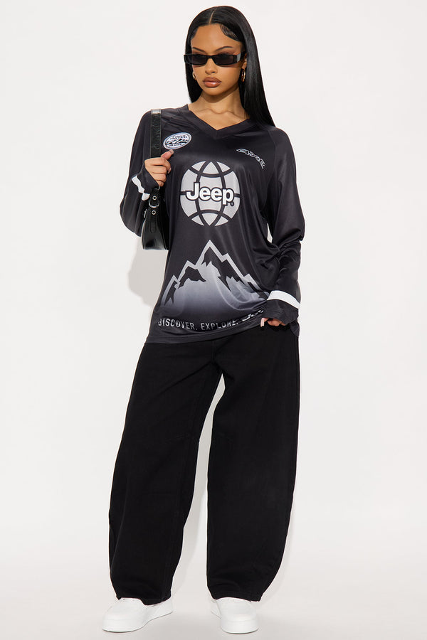 Jeep Around The Globe Jersey - Black