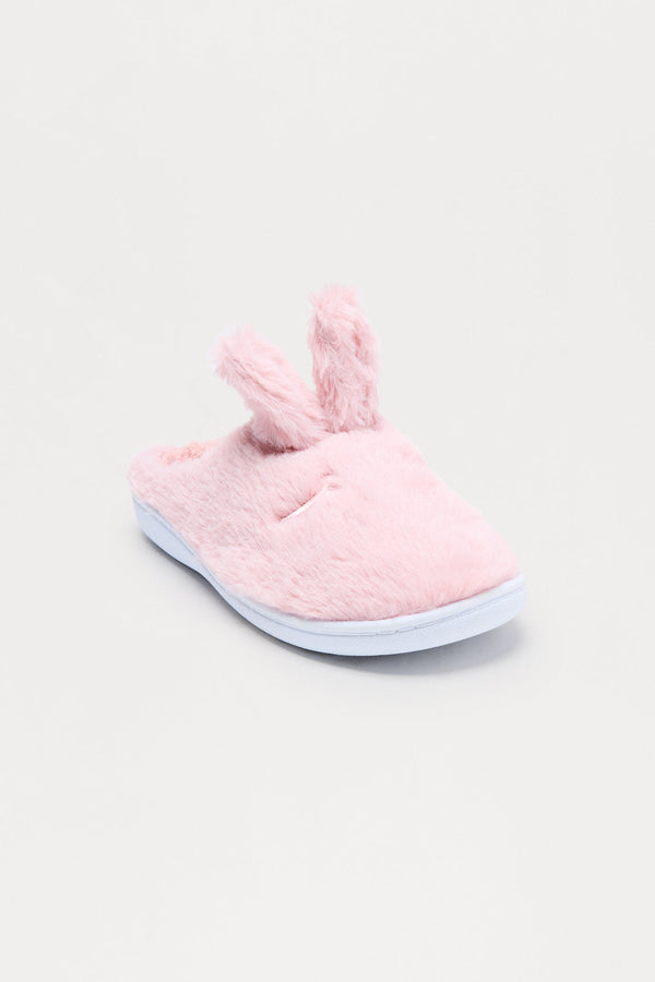Trix Faux Fur Slippers - Pink