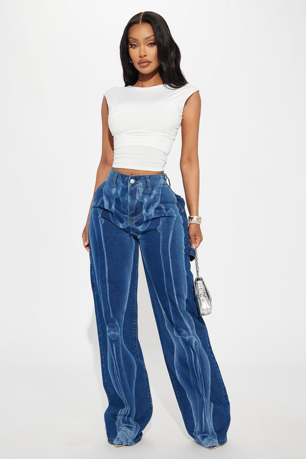 X Ray Vision Straight Leg Jeans - Dark Wash