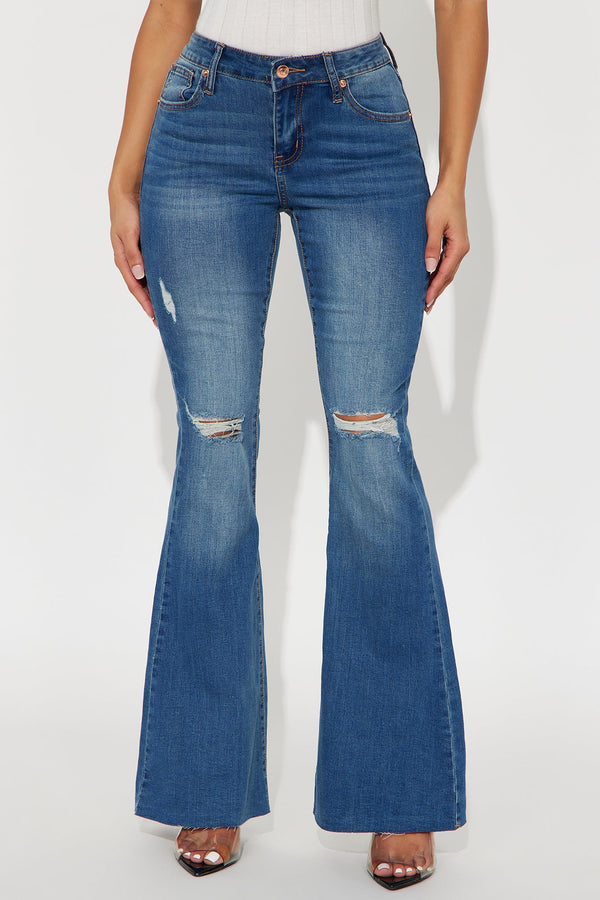 Best Stretch Low Rise Bell Bottom Jean - Dark Wash