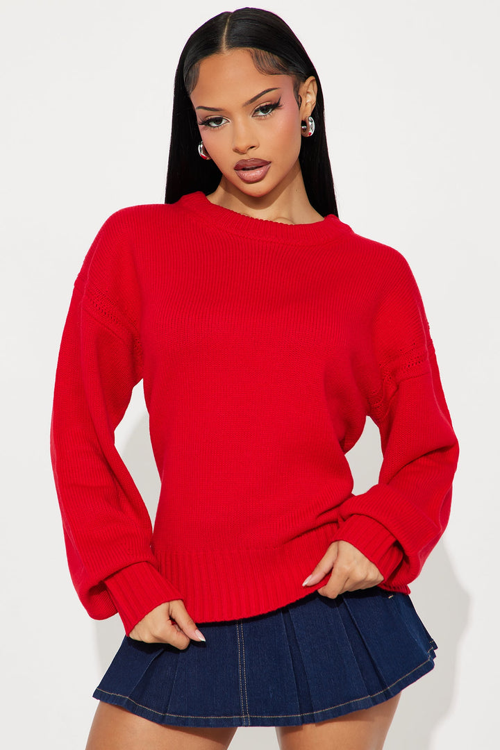 Safe Space Sweater - Red