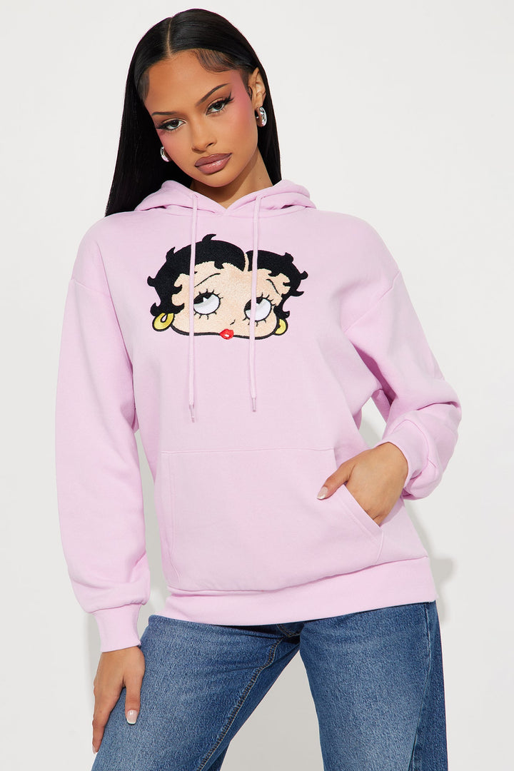 Betty Boop Drip Sweatshirt Hoodie - Pink