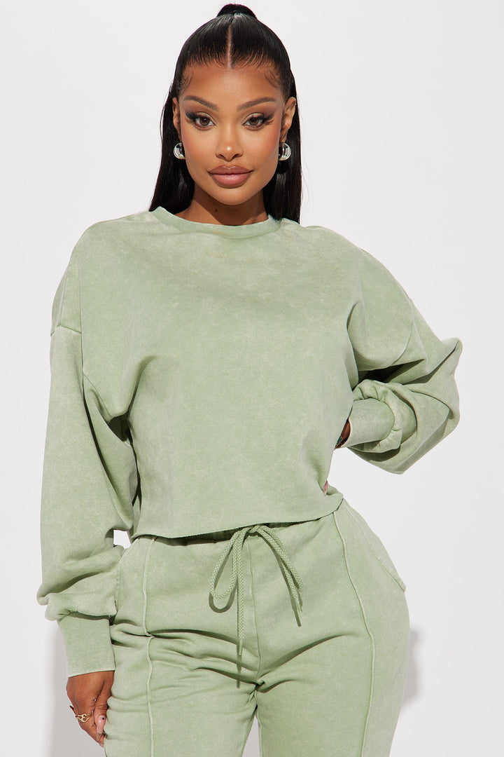 Chill Out Lounge Sweatshirt - Sage