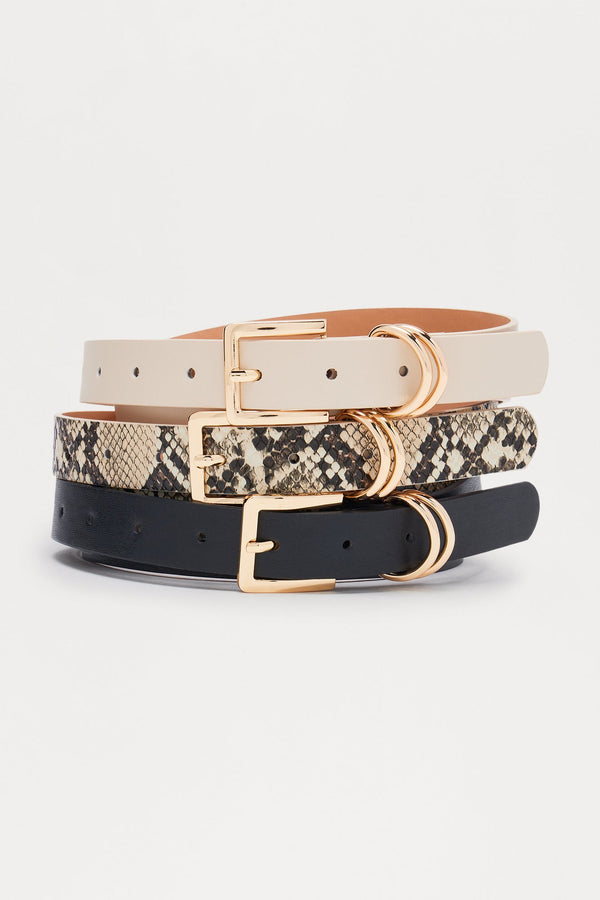 The Best Trio Belt Set - Khaki/combo