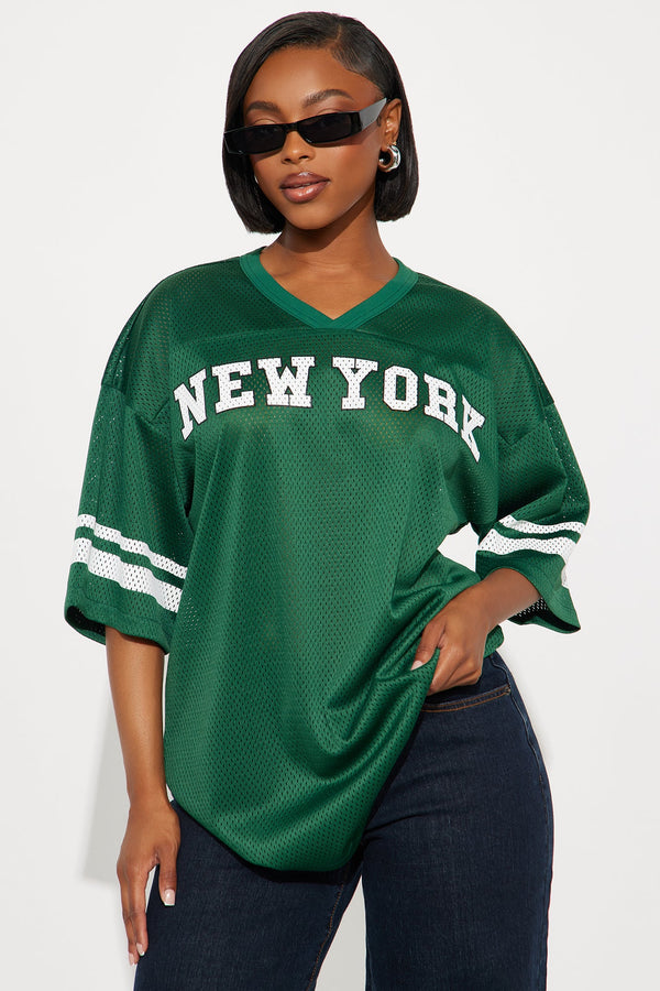 New York Nation Jersey Tee - Green/combo