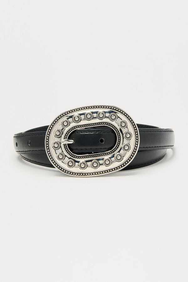 Liya Belt - Black/Silver
