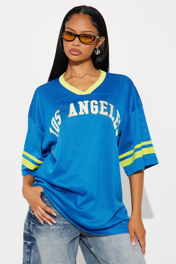 LA Nation Jersey Tee - Royal/combo