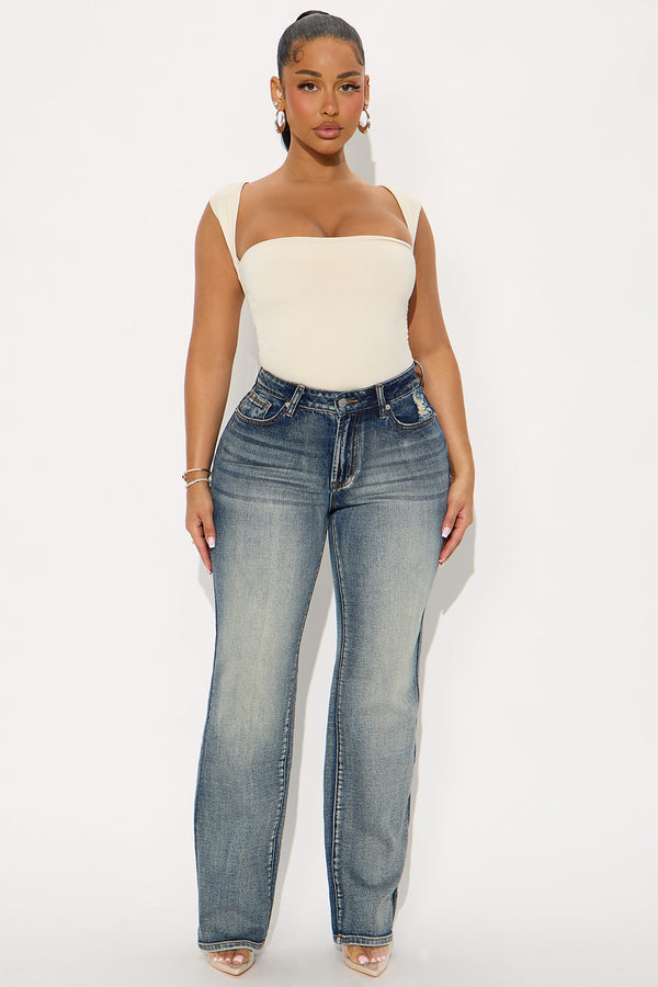 Secret Revealed High Rise Stretch Straight Leg Jeans - Vintage Wash