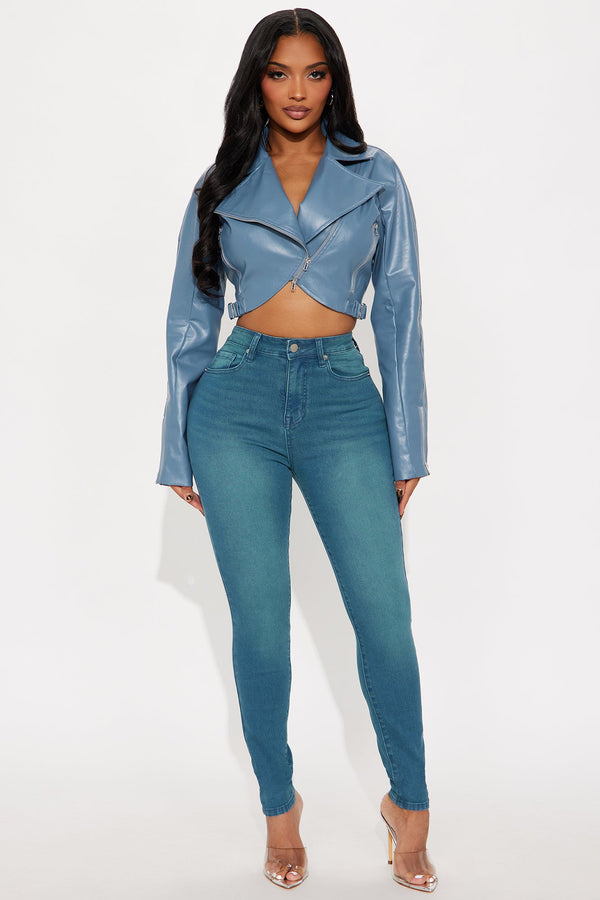 Sugar Coated Skinny Jeans - Teal