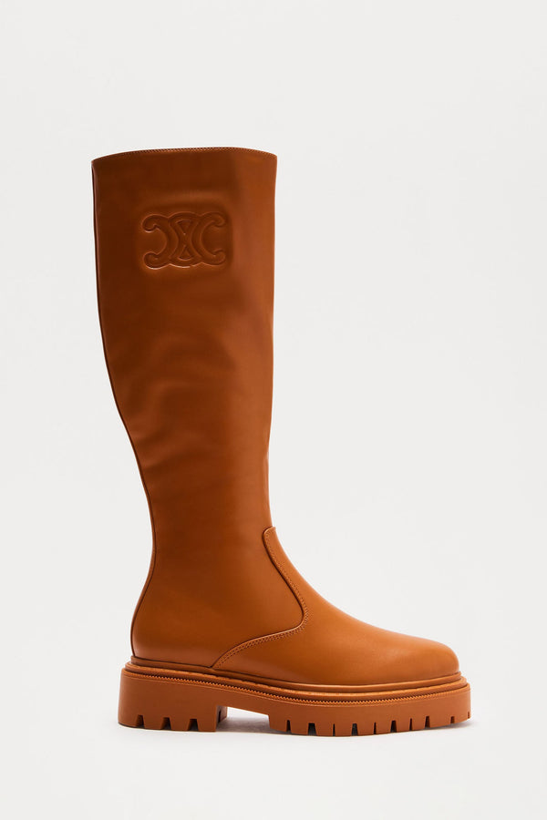 Holland Knee High Boots - Camel