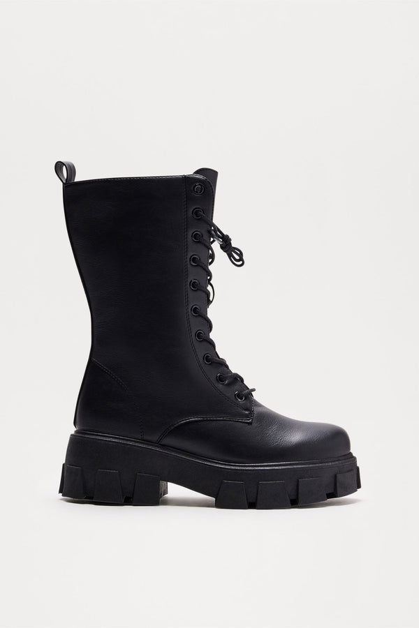Coby Combat Boots - Black