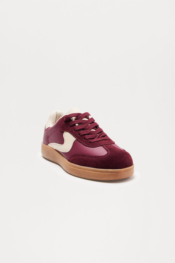 Denali Lace Up Sneakers - Wine
