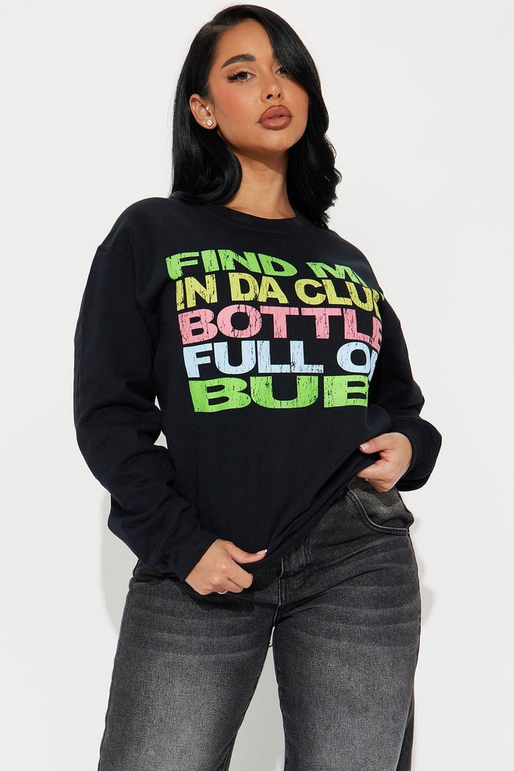 50 Cent In Da Club Crew Neck Sweatshirt - Black