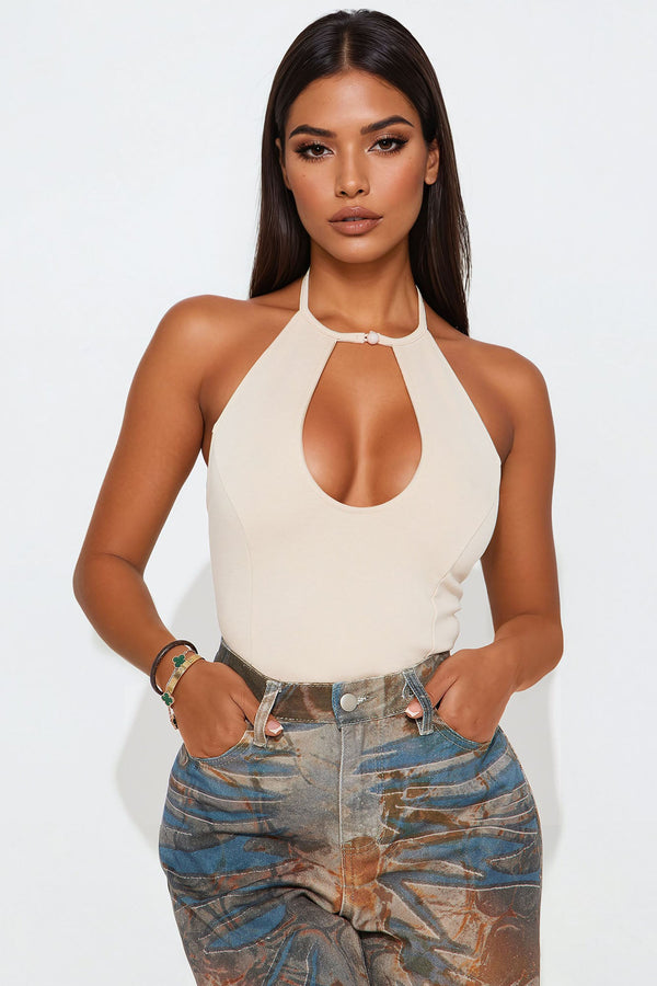 Layla Halter Top - Cream
