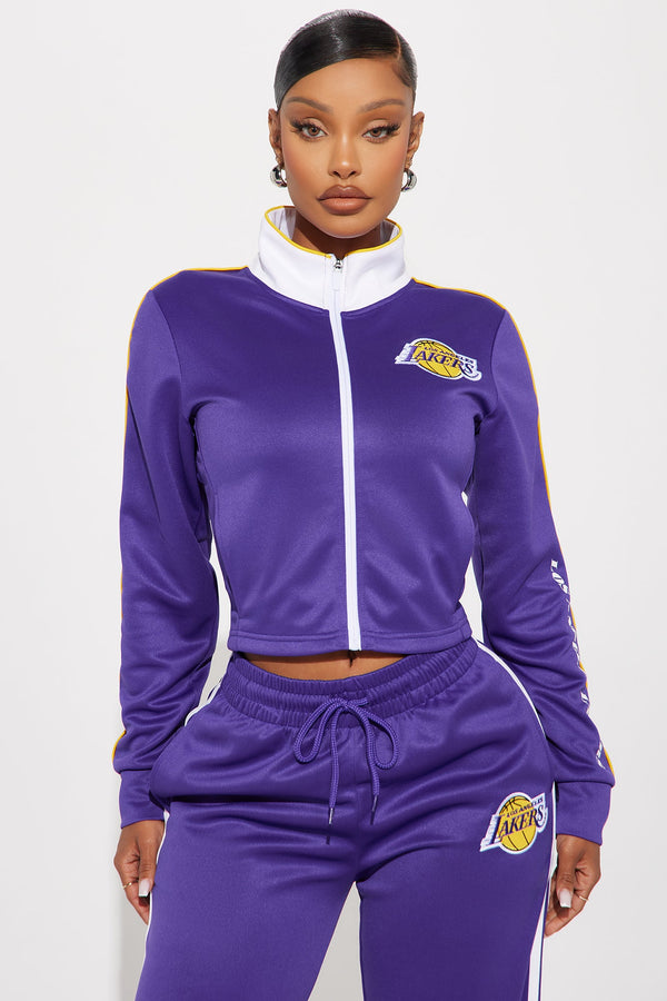 Lakers Halftime Zip Up Jacket - Purple