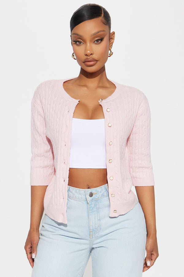 Let's Have Tea Cardigan - Pink