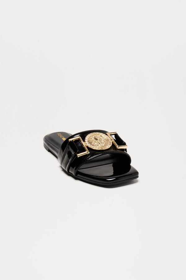 Caleb Hardware Sandals - Black
