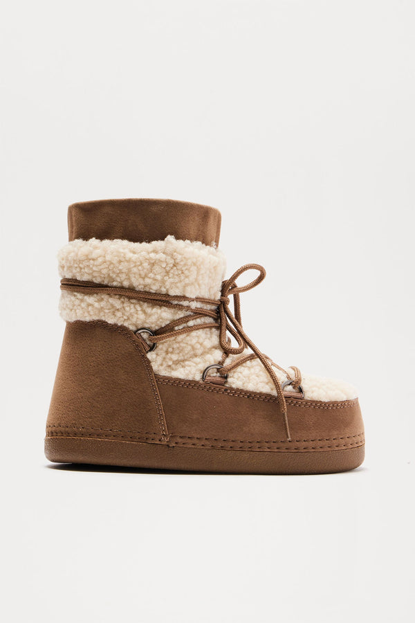 Maybe For You Flat Boots - Taupe