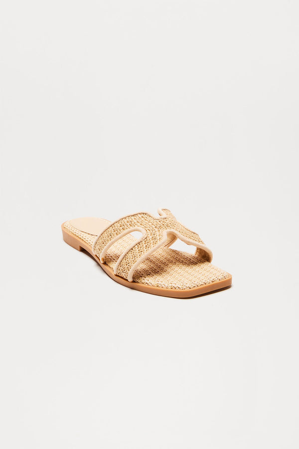 Huxton Square Toe Sandals - Nude