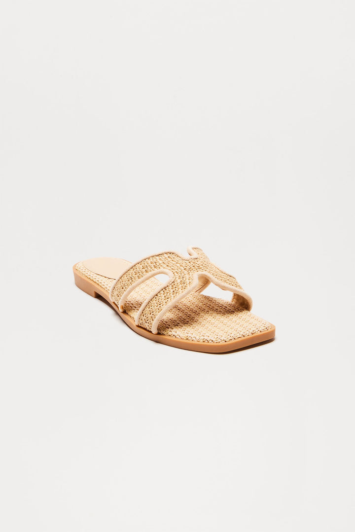 Huxton Square Toe Sandals - Nude
