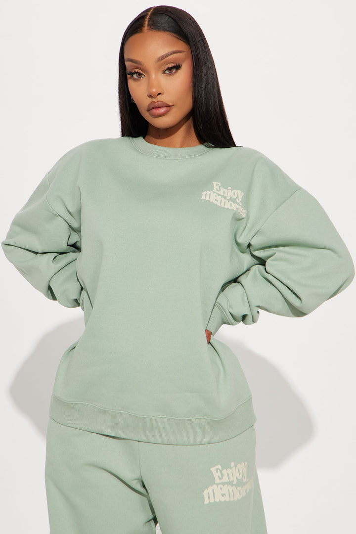 If You're Ready This Sweatshirt - Sage