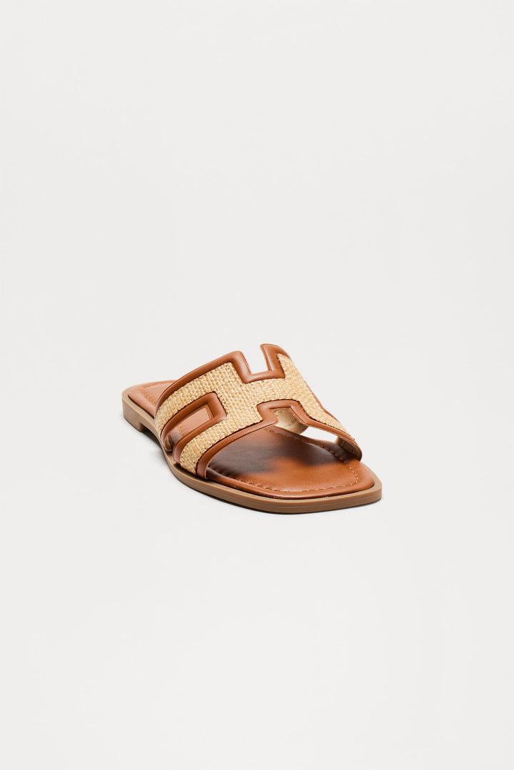 Ula Raffia Sandals - Tan