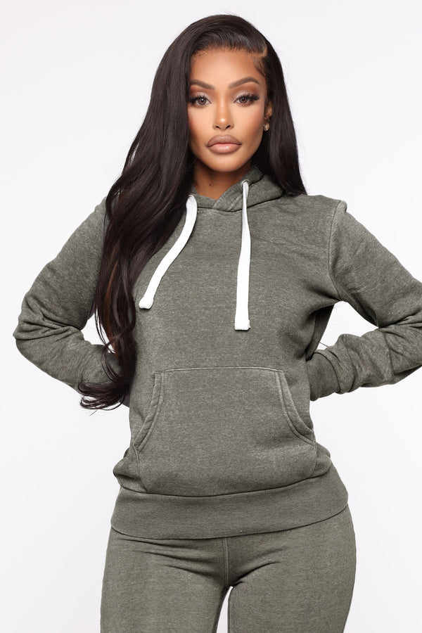 Sweet Dreams Mineral Wash Hoodie - Heather Grey