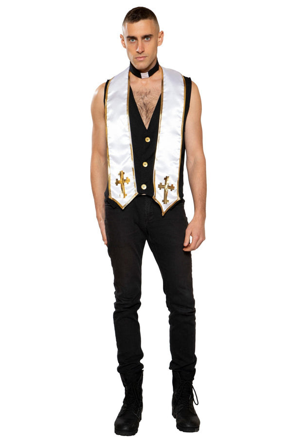 4958 - 2pc Mens Priest Costume