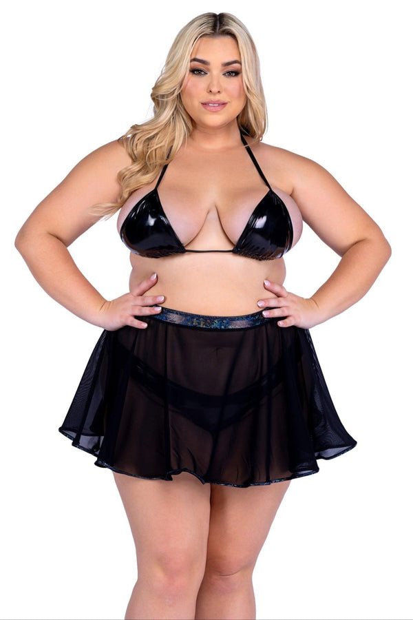 6542 - Sheer Mesh Skirt