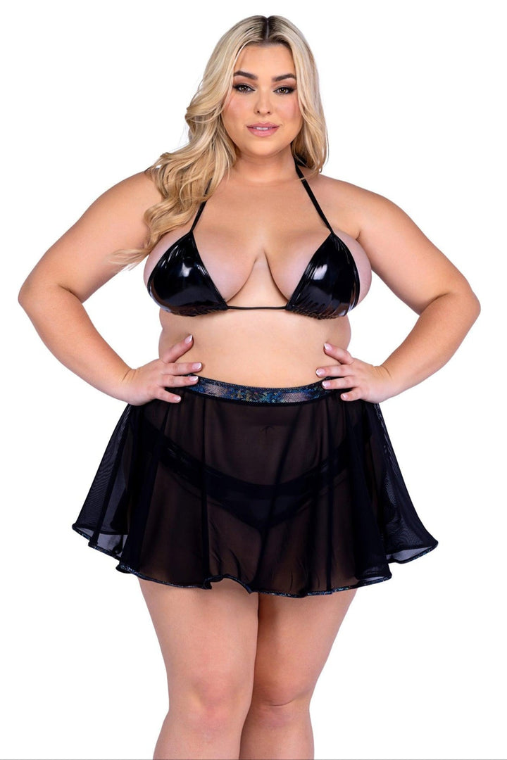 6542 - Sheer Mesh Skirt