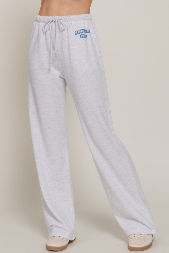 Waistband Print Detail Sweatpants
