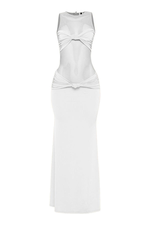 Mesh Contrast Rube Maxi Dress